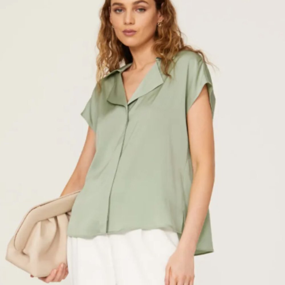 BOSS Breta Top in mint green size 8
